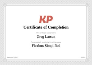 Flexbox Certificate